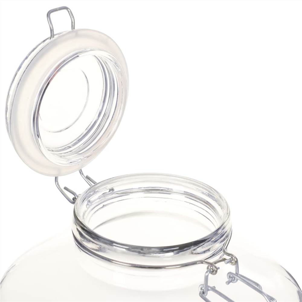 Glass Jam Jars with Lock 6 pcs 5 L