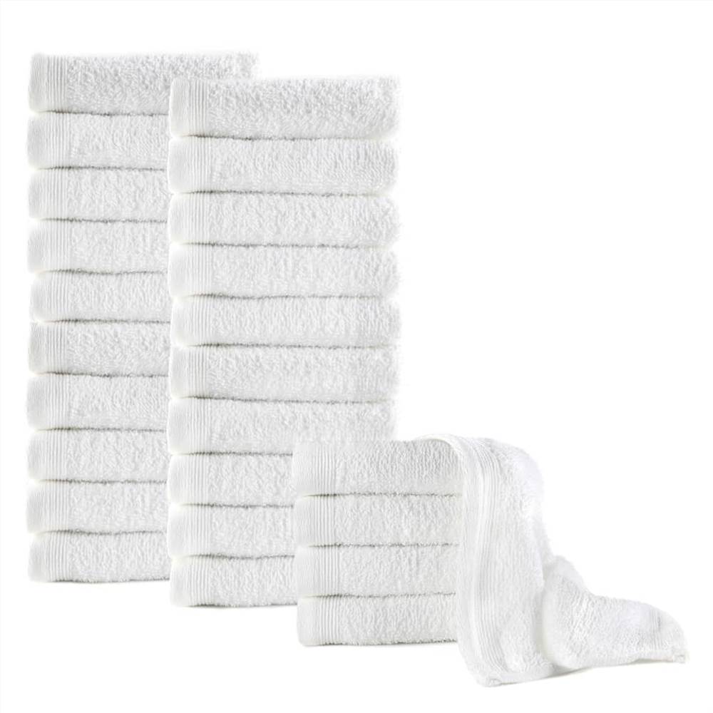 

Guest Towels 25 pcs Cotton 350 gsm 30x30 cm White