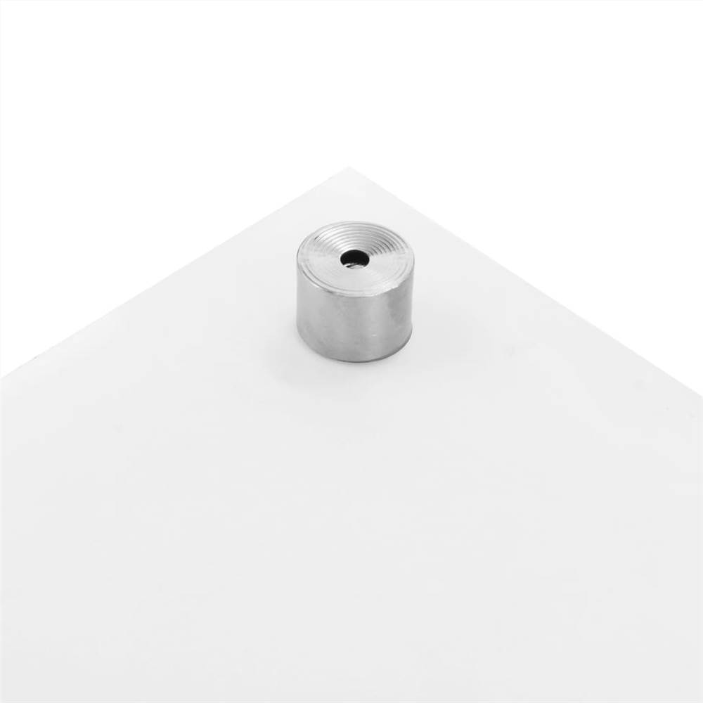 Kitchen Backsplash White 120x50 cm Tempered Glass