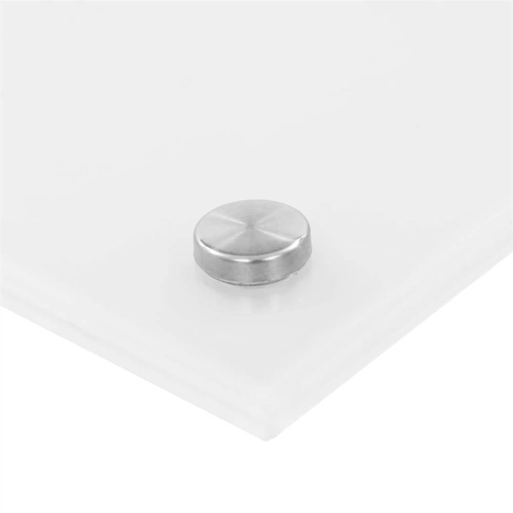Kitchen Backsplash White 120x50 cm Tempered Glass