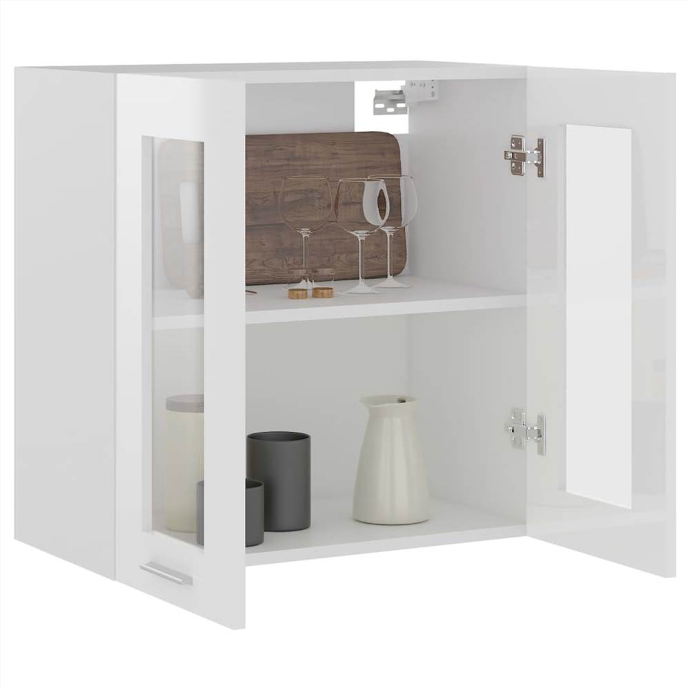 Kitchen Cabinet High Gloss White 60x31x60 cm Chipboard