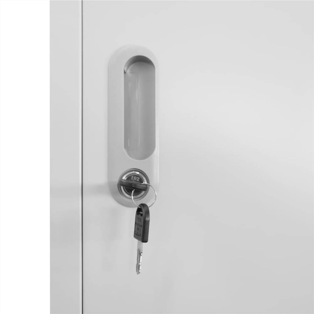 Locker Cabinet with 3 Compartments 38x45x180 cm