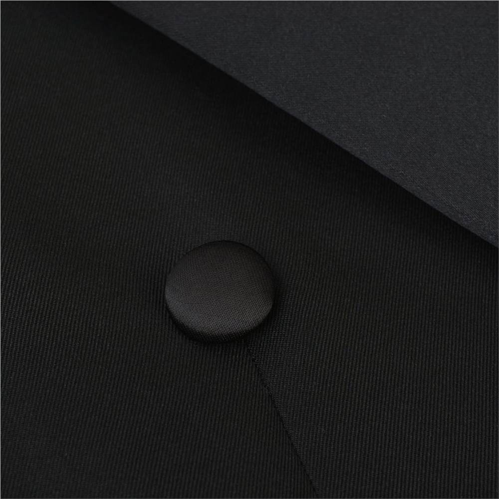 Men’s Two Piece White Tie Dress Suit Black Size 48
