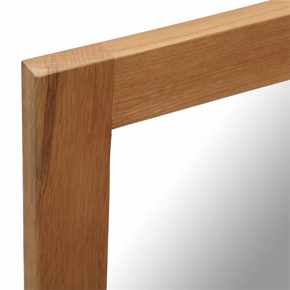 Mirror 40x50 cm Solid Oak Wood