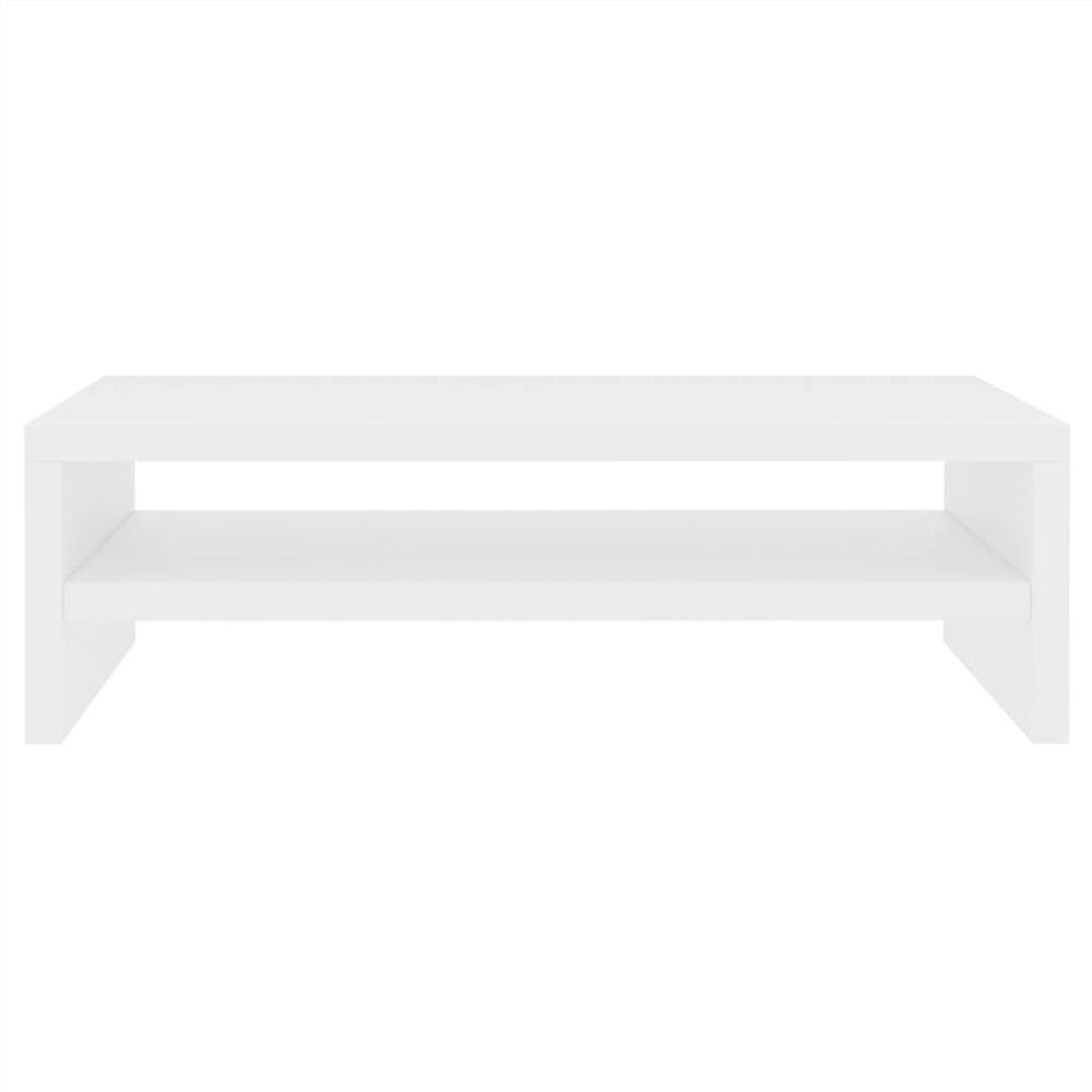Monitor Stand White 42x24x13 cm Chipboard