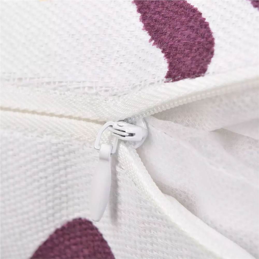 Pillow Covers 4 pcs Canvas Flower Printed 40x40 cm