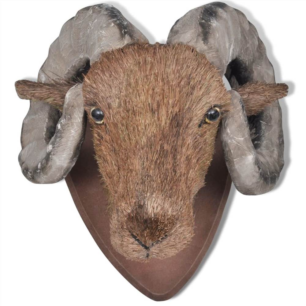 Ram Head Wall Mounted Decoration Natural Looking