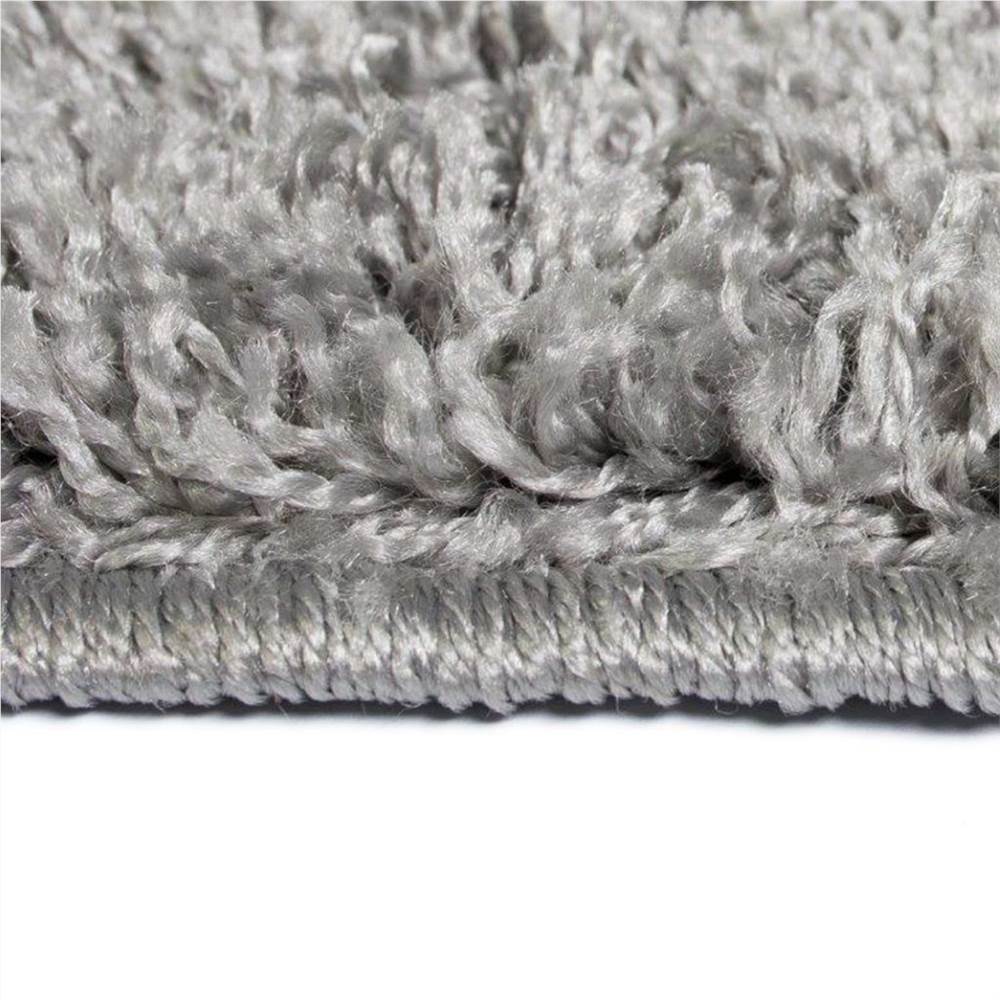 Shaggy Area Rug 140x200 cm Grey