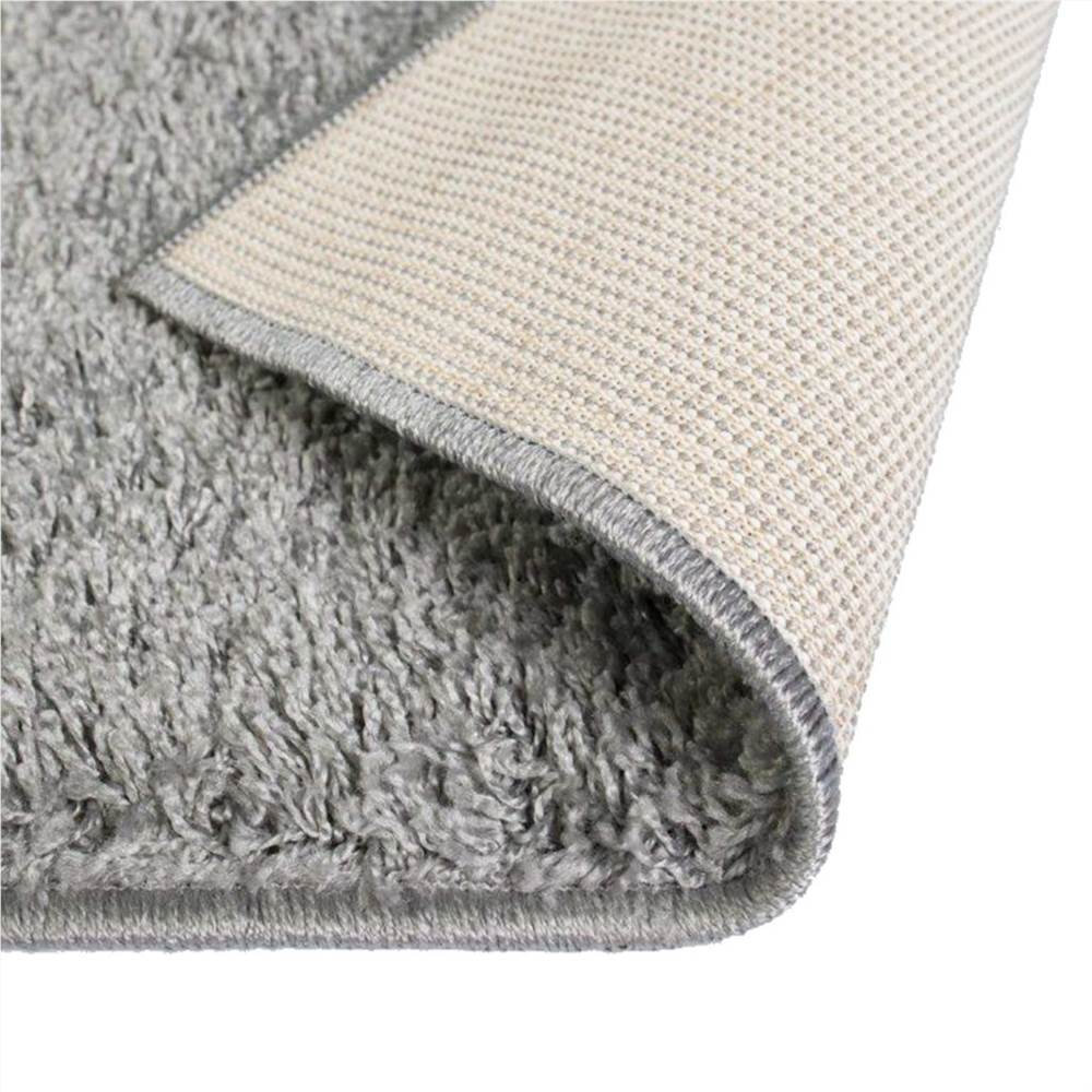 Shaggy Area Rug 140x200 cm Grey