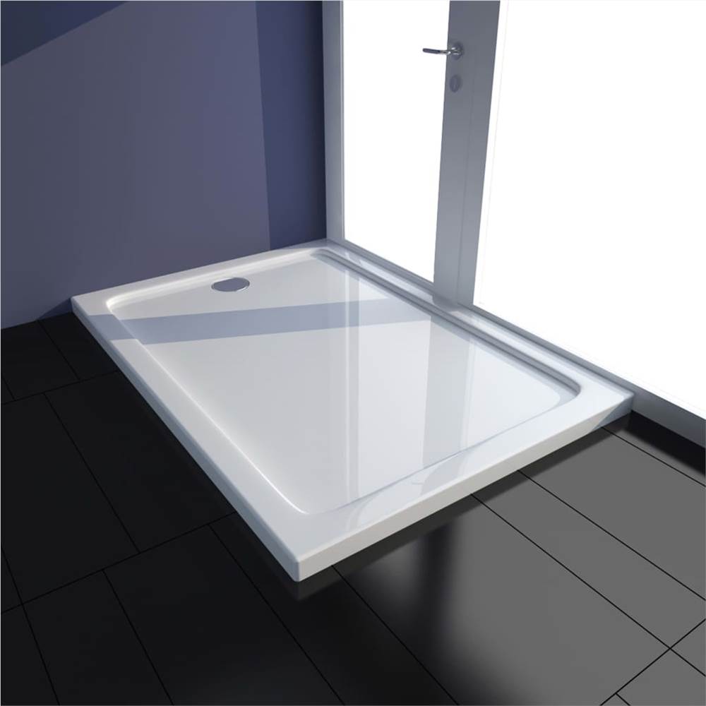 Shower Base Tray ABS White 70x100 cm