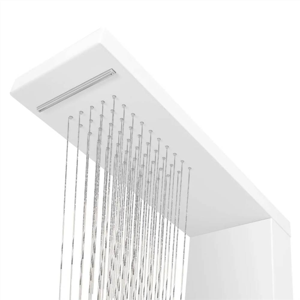 Shower Panel System Aluminium Matte White