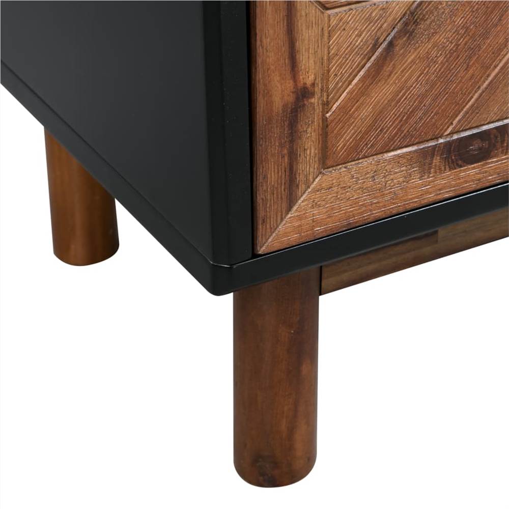 Sideboard Solid Acacia Wood 90x33.5x75 cm