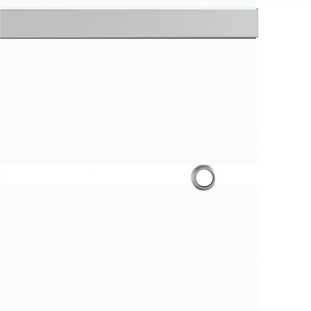 Sliding Door ESG Glass and Aluminium 76x205 cm Silver