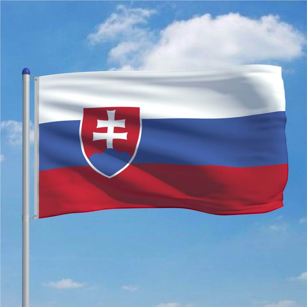 Slovakia Flag and Pole Aluminium 6 m