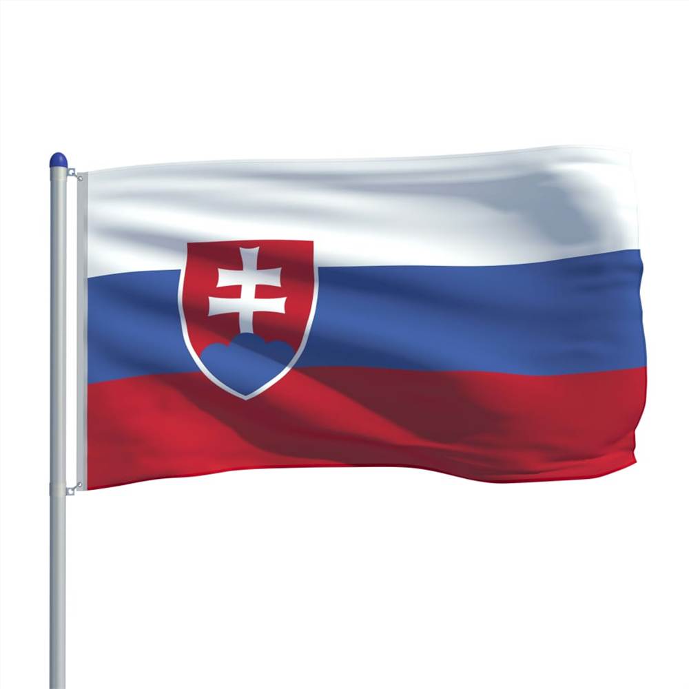 Slovakia Flag and Pole Aluminium 6 m