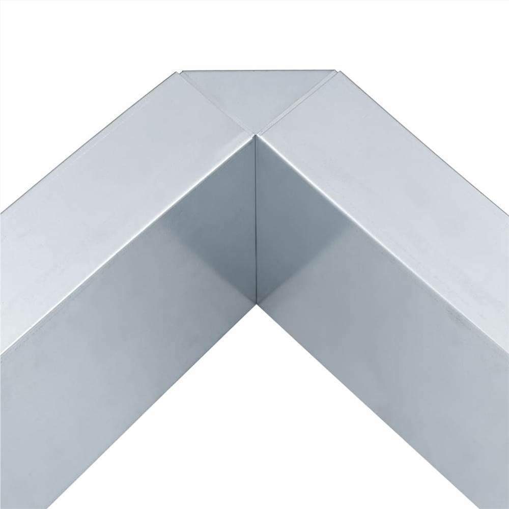 Snail Fence Galvanized Steel 150x150x25 cm