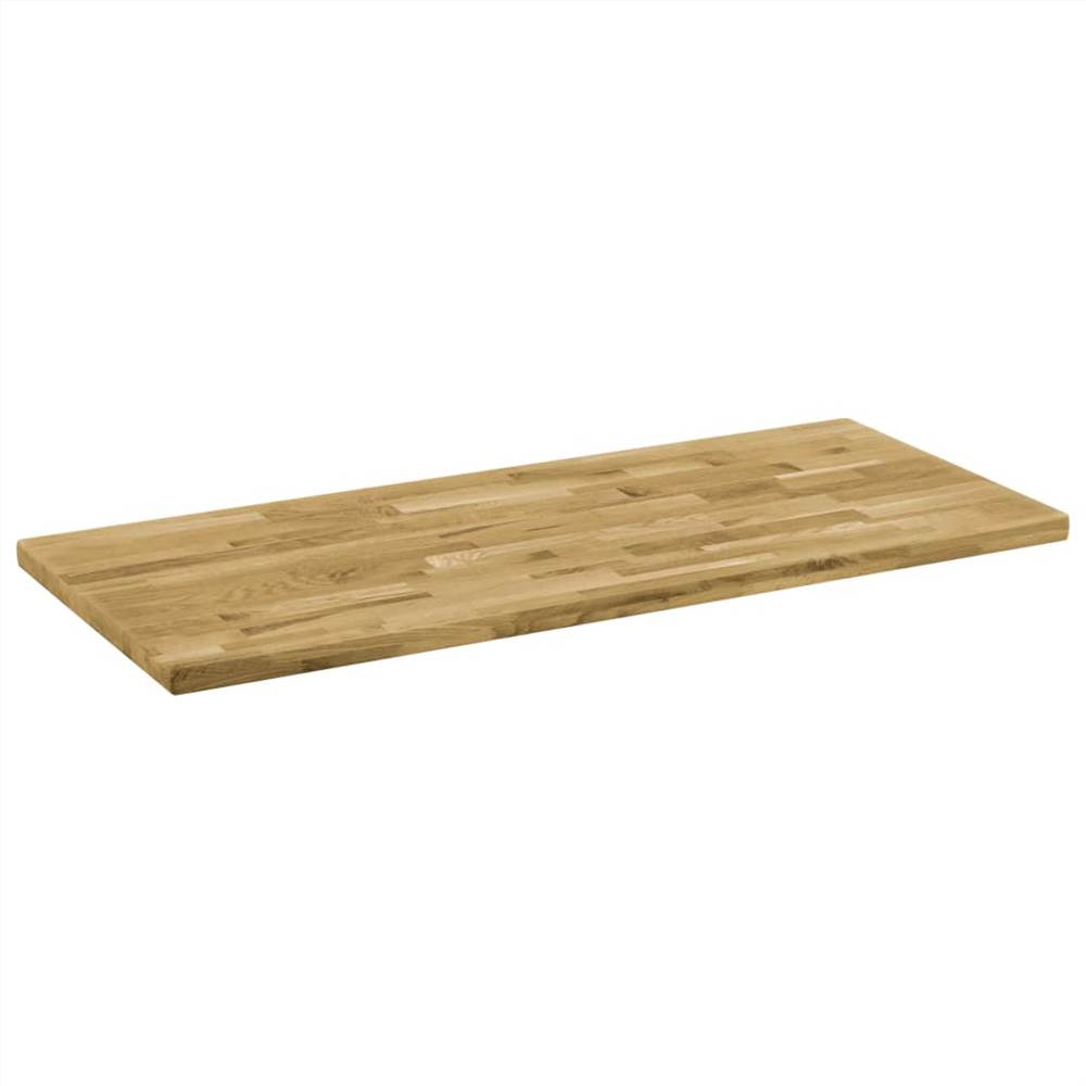 Table Top Solid Oak Wood Rectangular 44 mm 120x60 cm