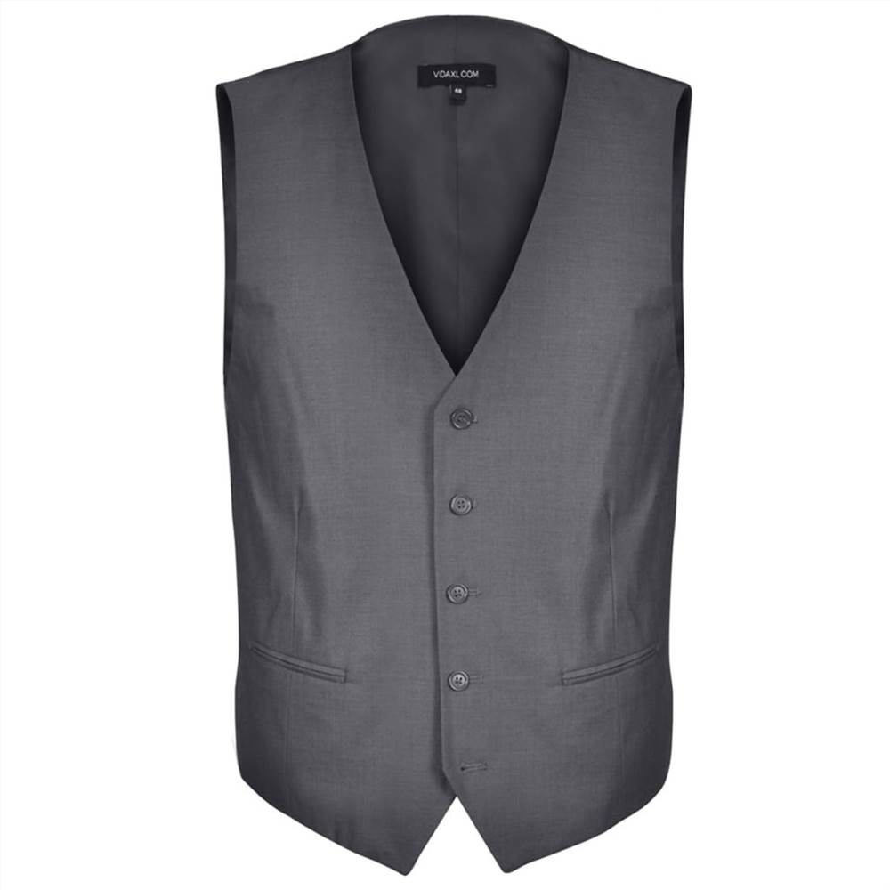 Three Piece Mens Business Suit Size 46 Anthracite Grey
