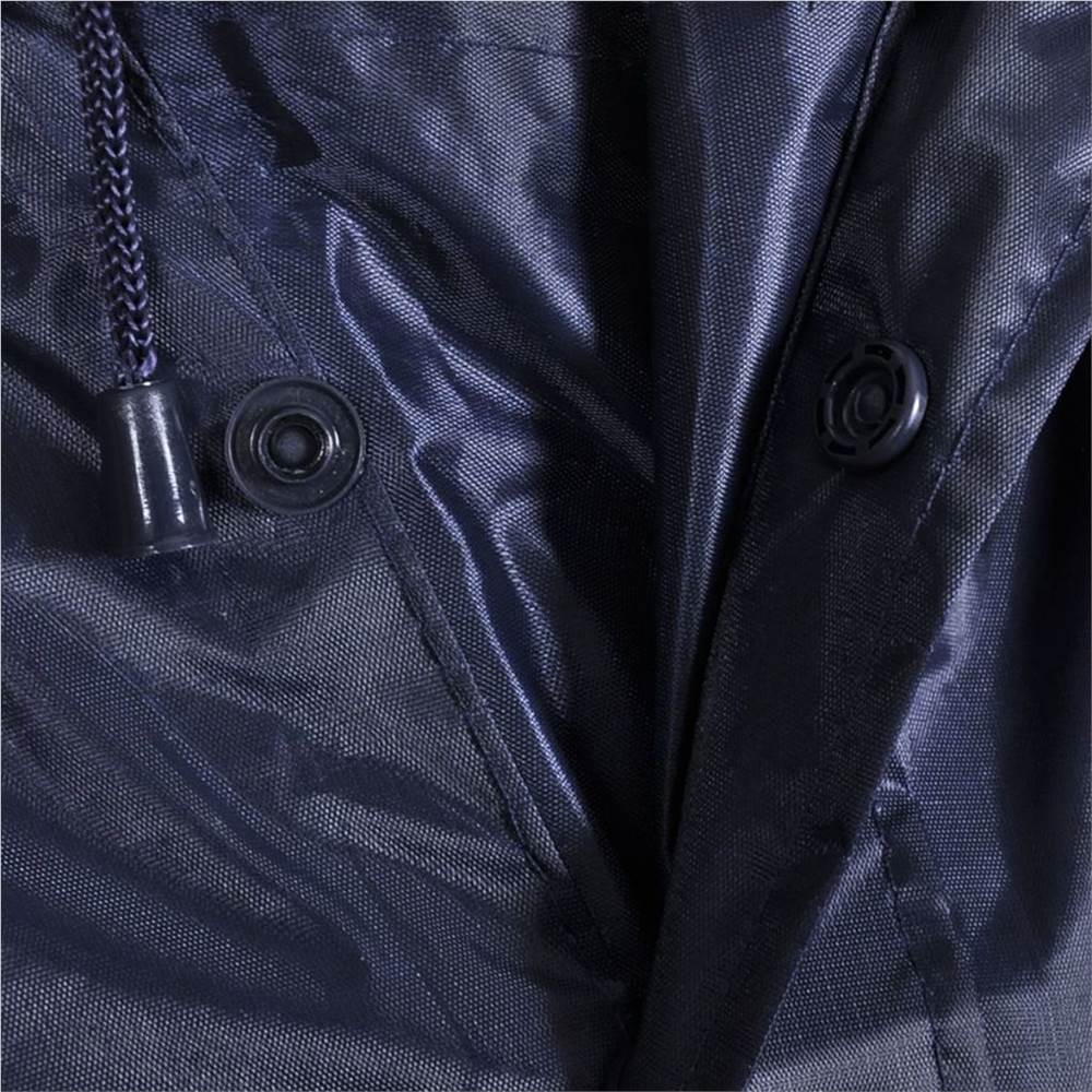 Waterproof Army Rain Poncho for Camping/Hiking Navy Blue