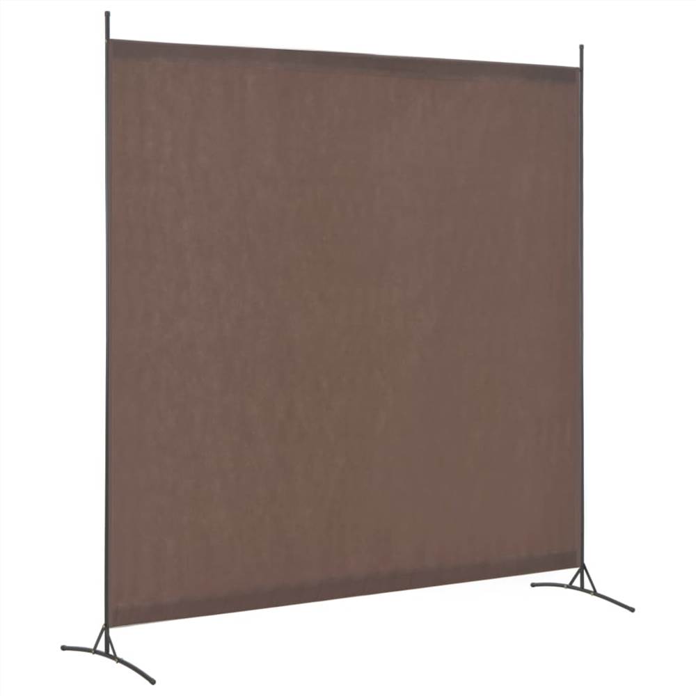1 Panel Room Divider Brown 175x180 cm