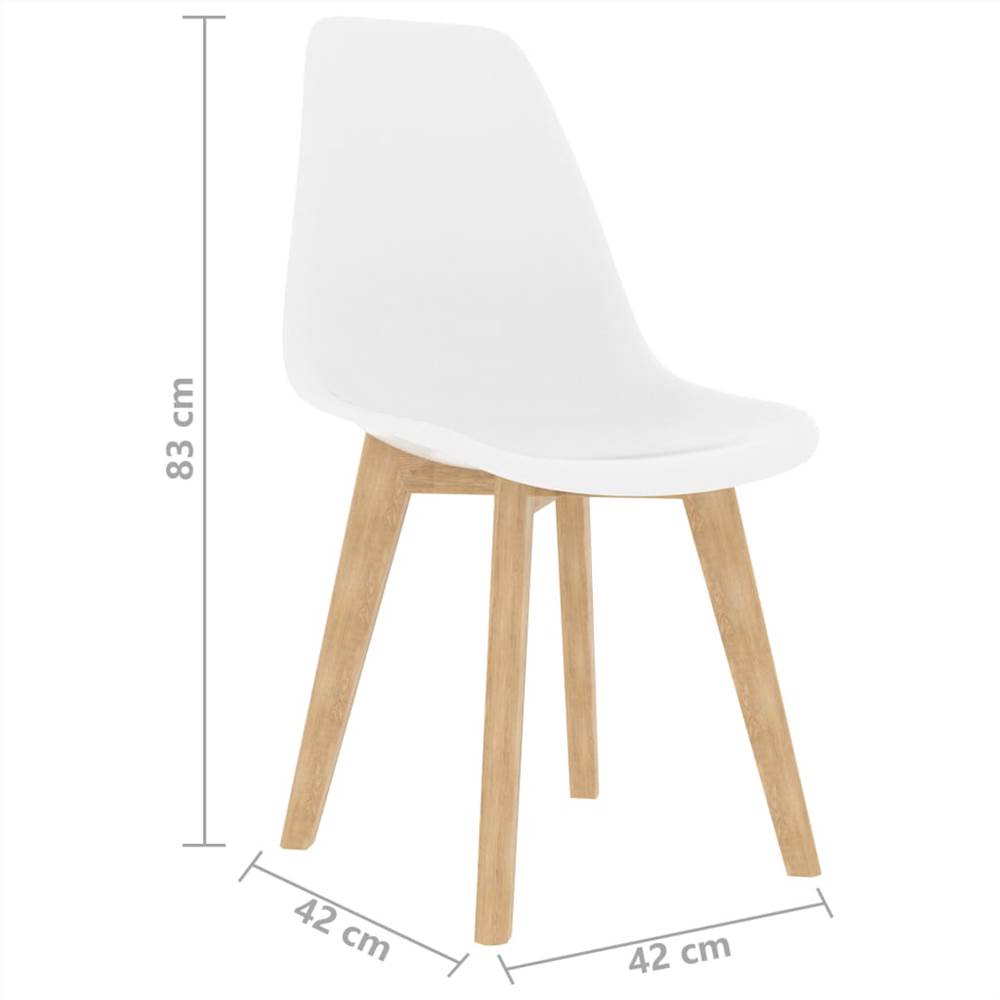 5 Piece Dining Set White