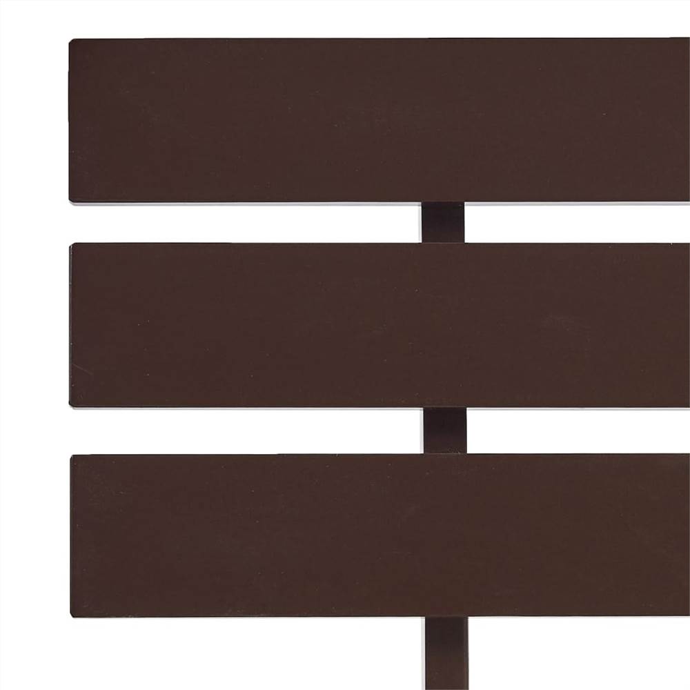 Bed Frame Dark Brown Solid Pine Wood 100x200 cm
