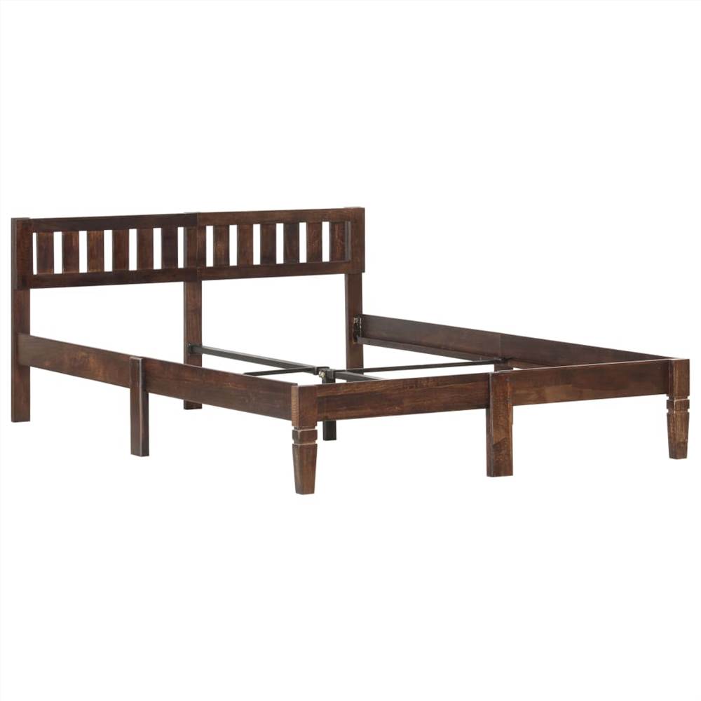 Bed Frame Solid Mango Wood 140 cm