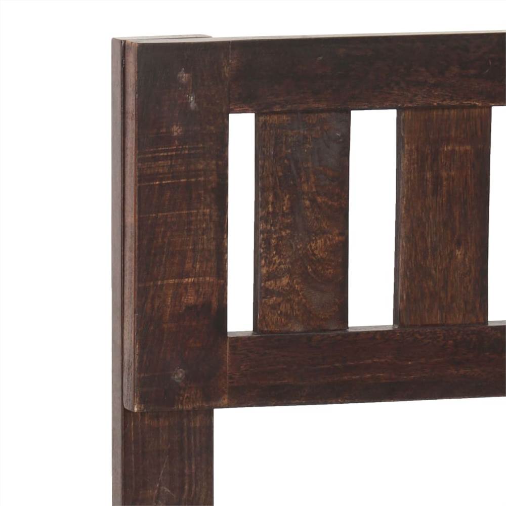 Bed Frame Solid Mango Wood 140 cm