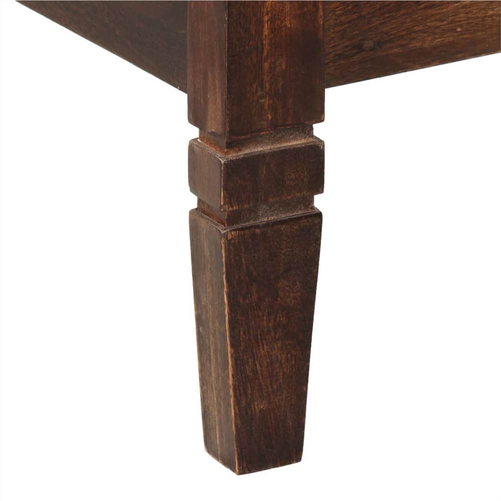Bed Frame Solid Mango Wood 140 cm