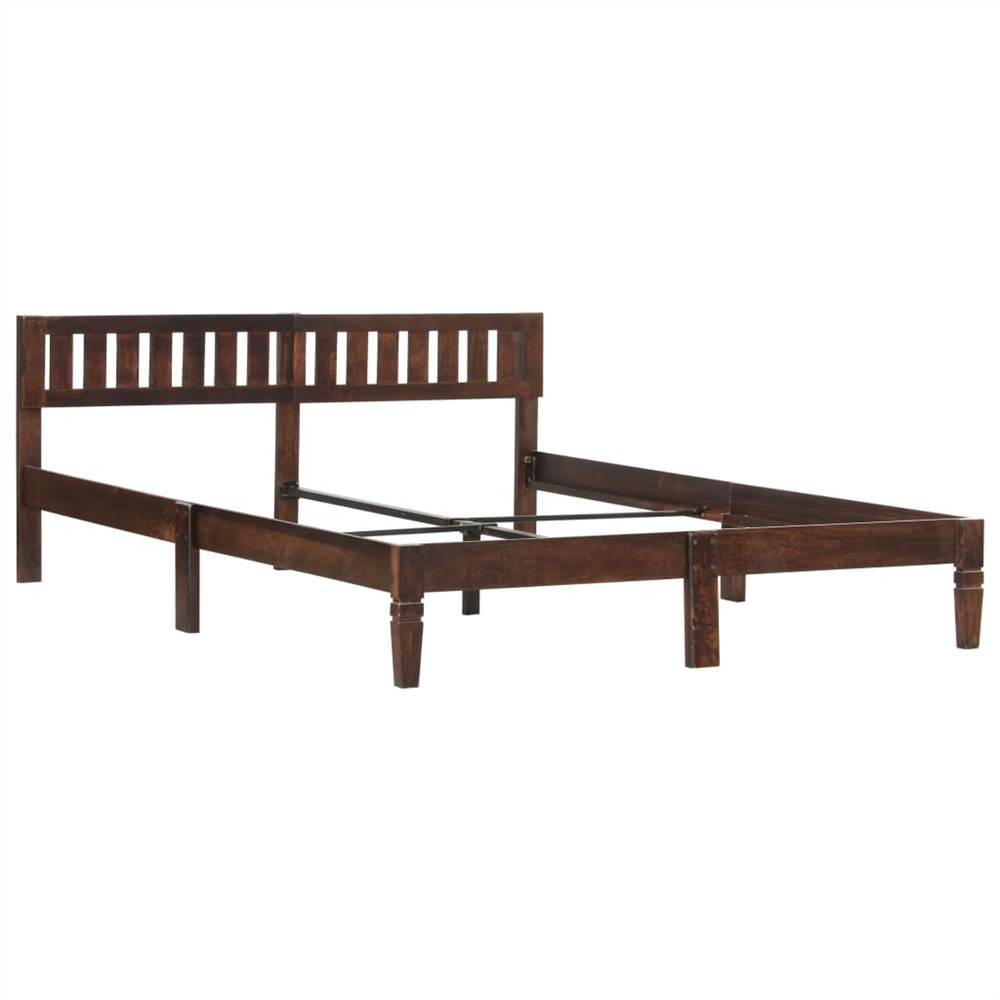Bed Frame Solid Mango Wood 160 cm