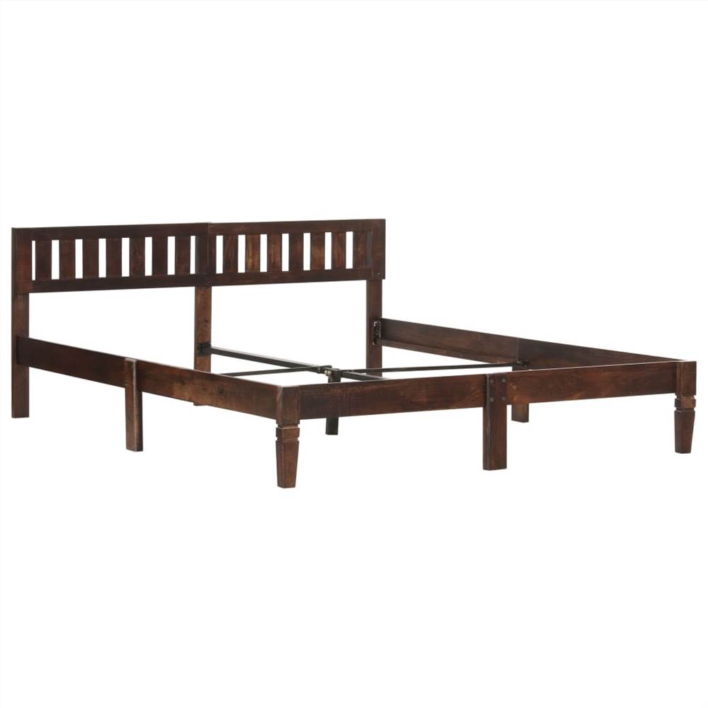 Bed Frame Solid Mango Wood 160 cm