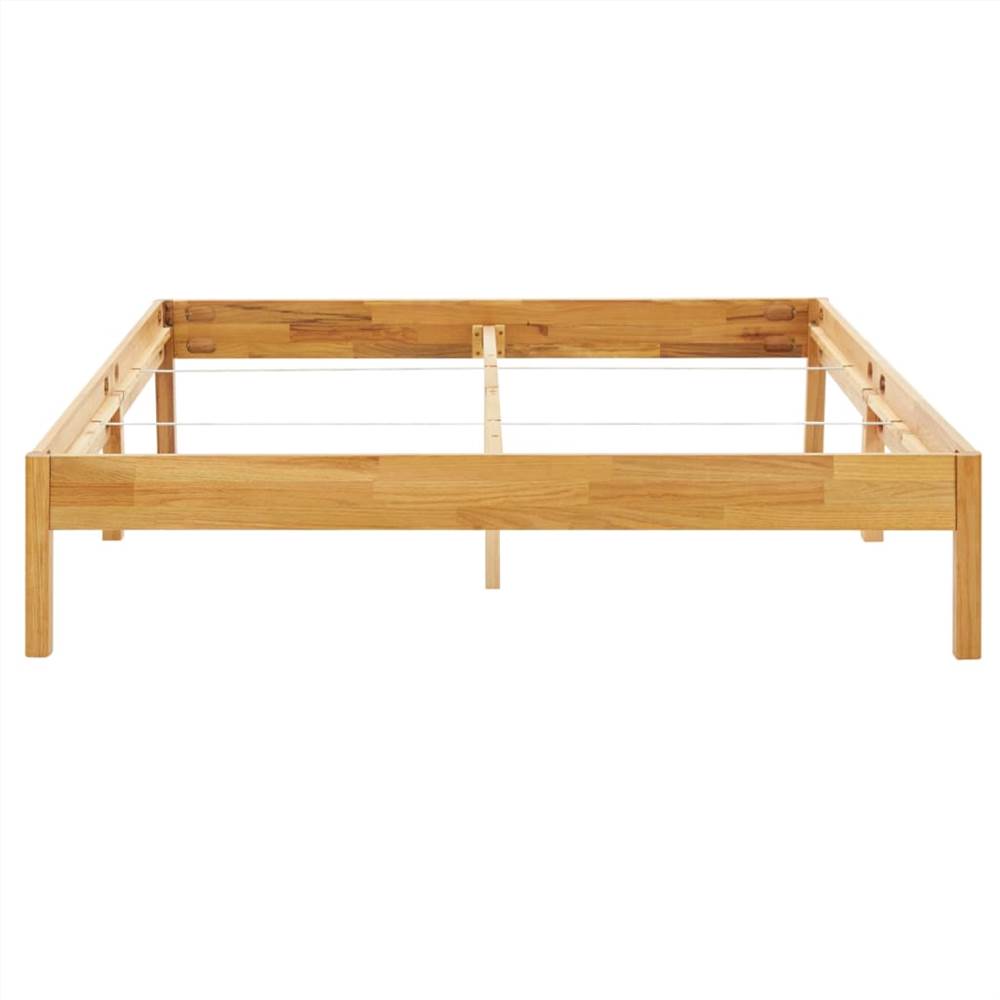 Bed Frame Solid Oak Wood 160x200 cm