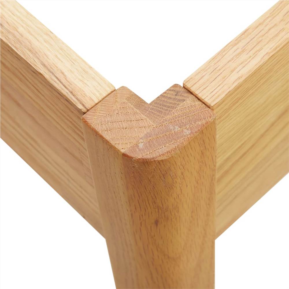 Bed Frame Solid Oak Wood 180x200 cm