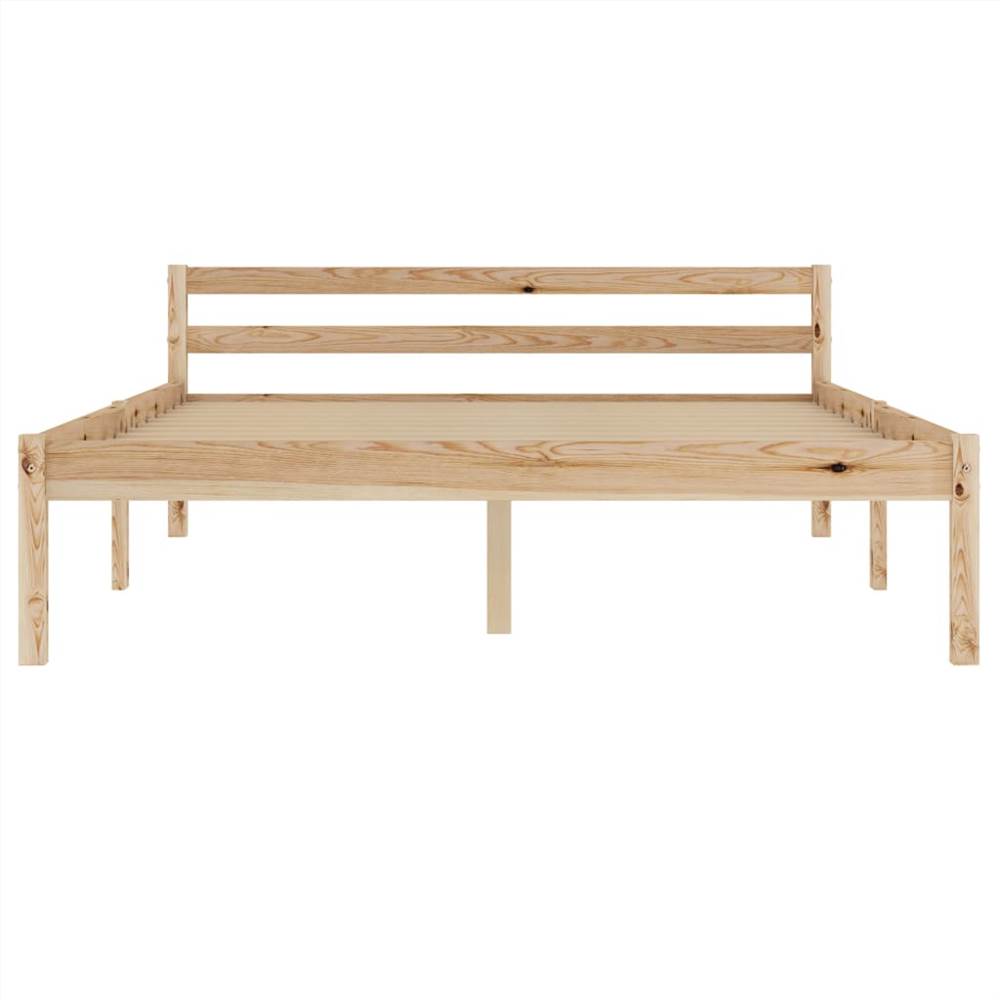 Bed Frame Solid Pine Wood 140x200 cm