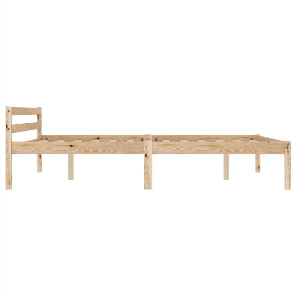 Bed Frame Solid Pine Wood 140x200 cm