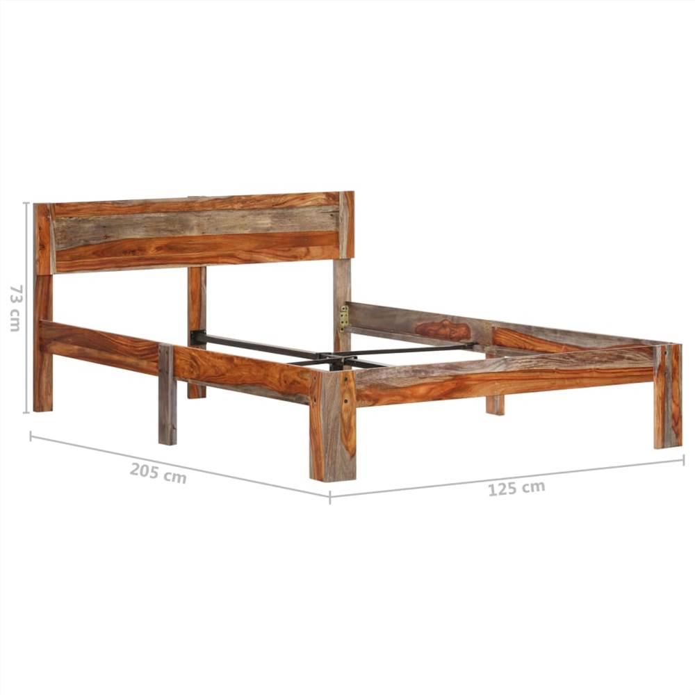 Bed Frame Solid Sheesham Wood 120x200 cm