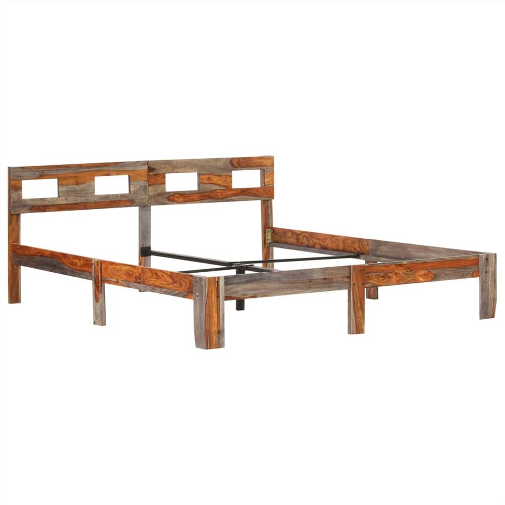 Bed Frame Solid Sheesham Wood 160x200 cm