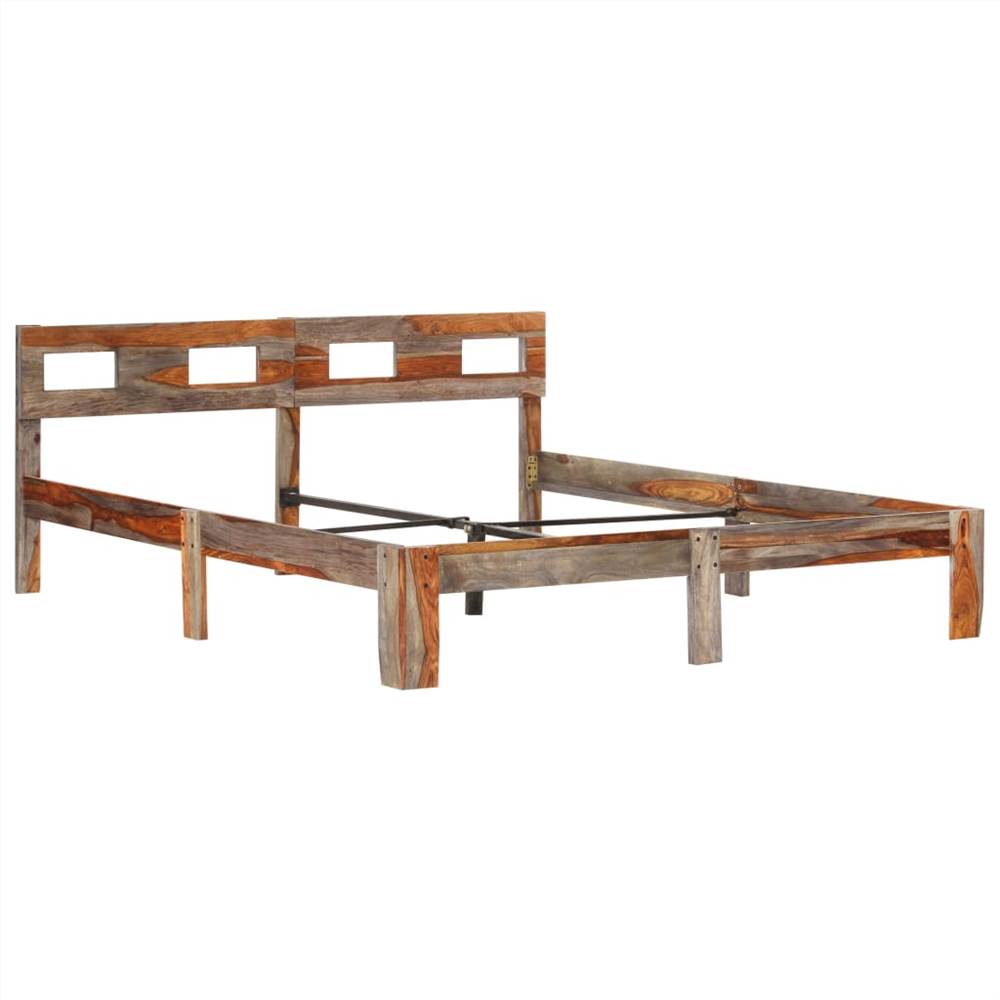 Bed Frame Solid Sheesham Wood 160x200 cm