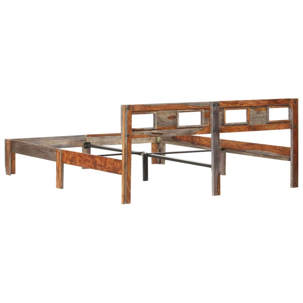 Bed Frame Solid Sheesham Wood 160x200 cm
