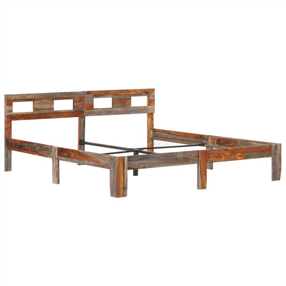 Bed Frame Solid Sheesham Wood 160x200 cm