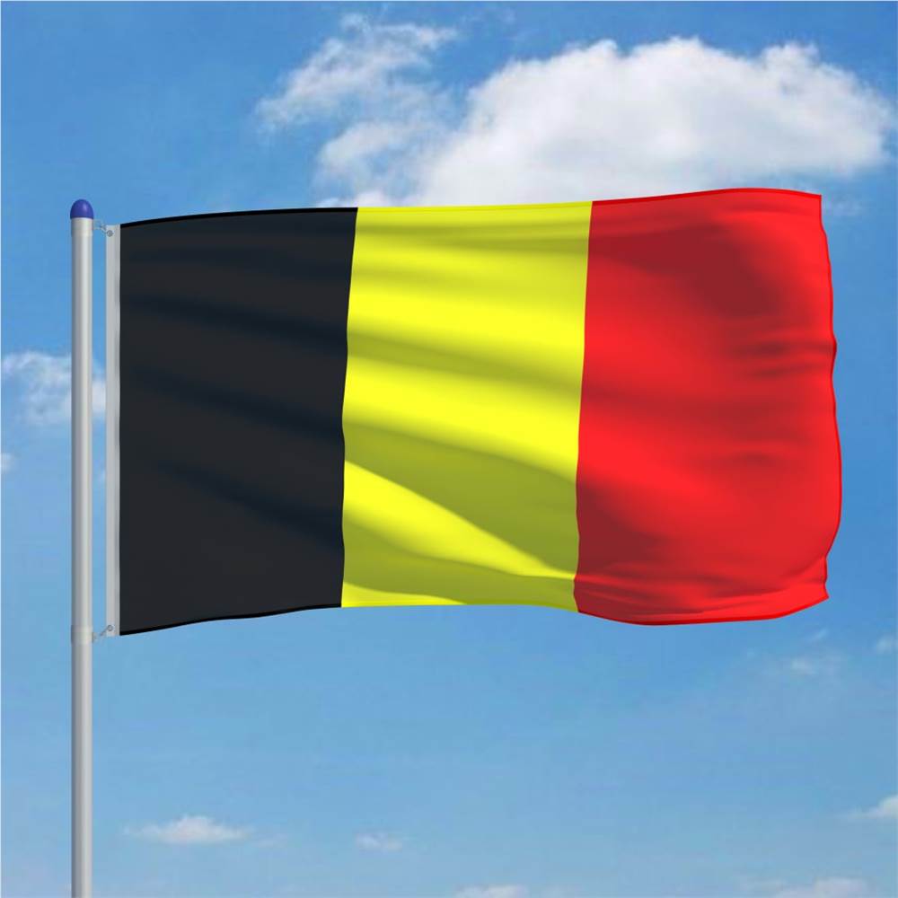 Belgium Flag and Pole Aluminium 6 m