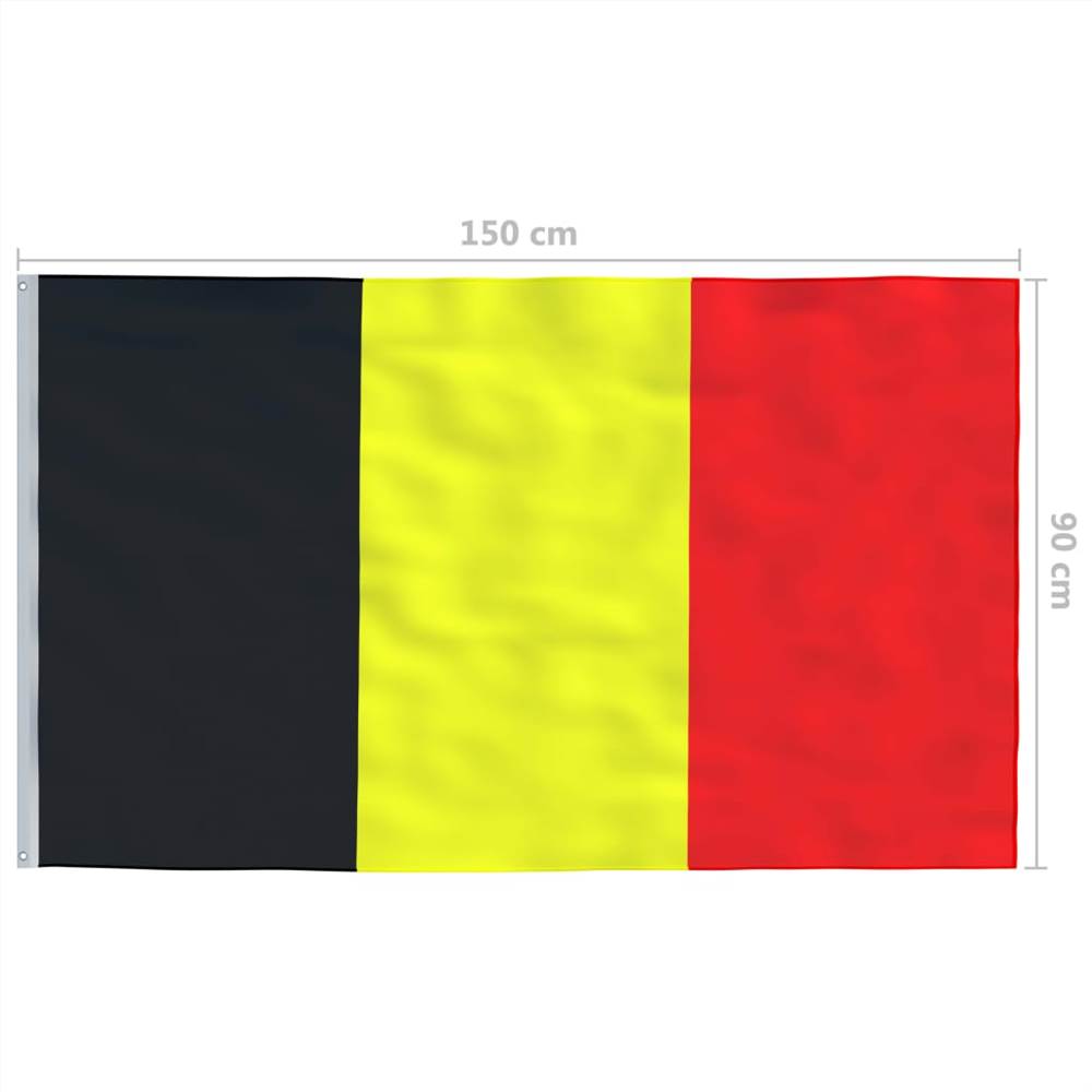 Belgium Flag and Pole Aluminium 6 m