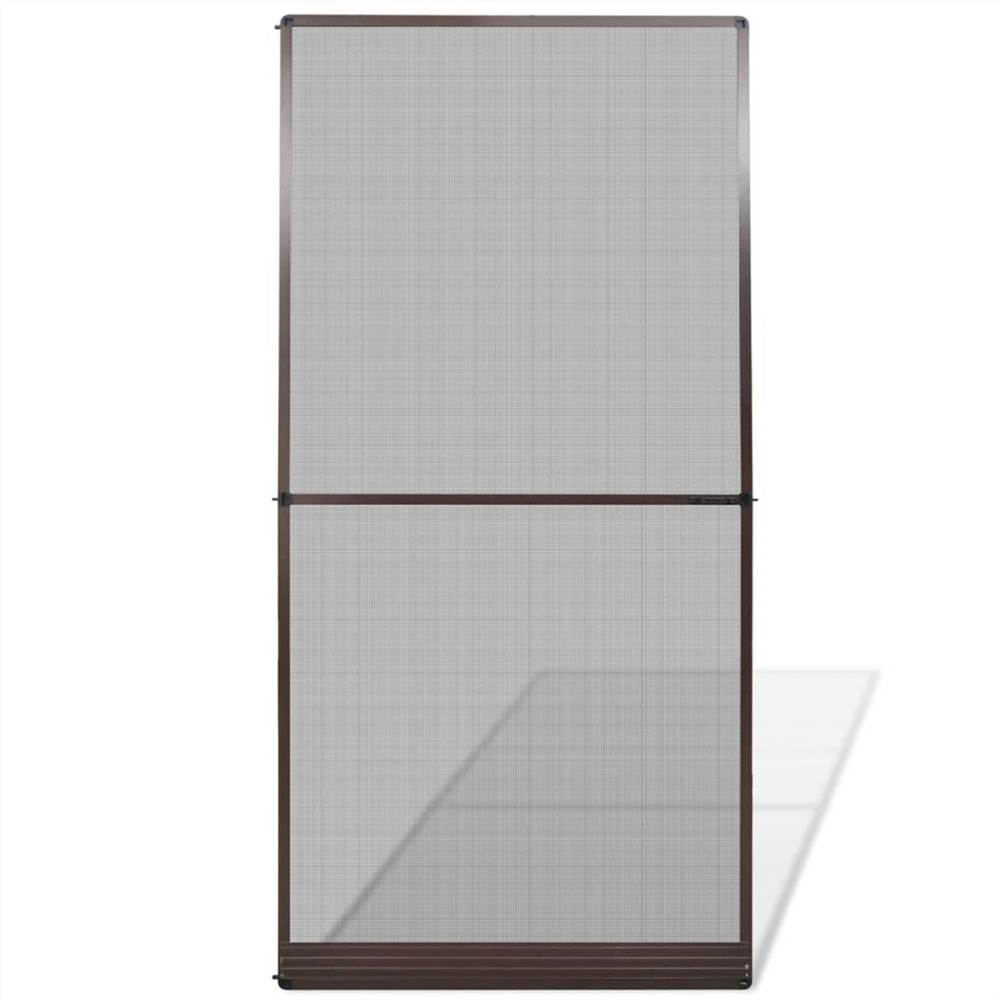 Brown Hinged Insect Screen for Doors 120 x 240 cm