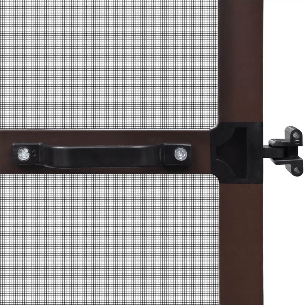 Brown Hinged Insect Screen for Doors 120 x 240 cm