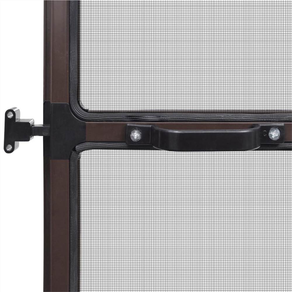 Brown Hinged Insect Screen for Doors 120 x 240 cm