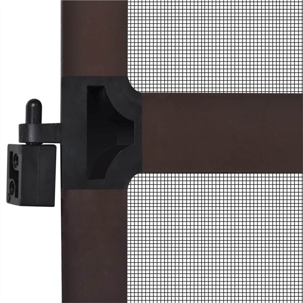 Brown Hinged Insect Screen for Doors 120 x 240 cm