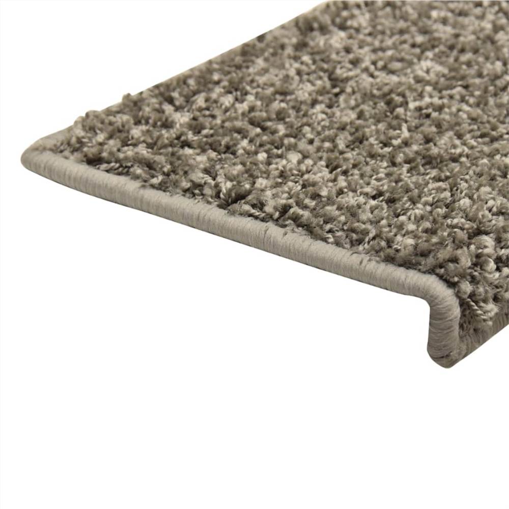 Carpet Stair Treads 15 pcs 65x25 cm Grey