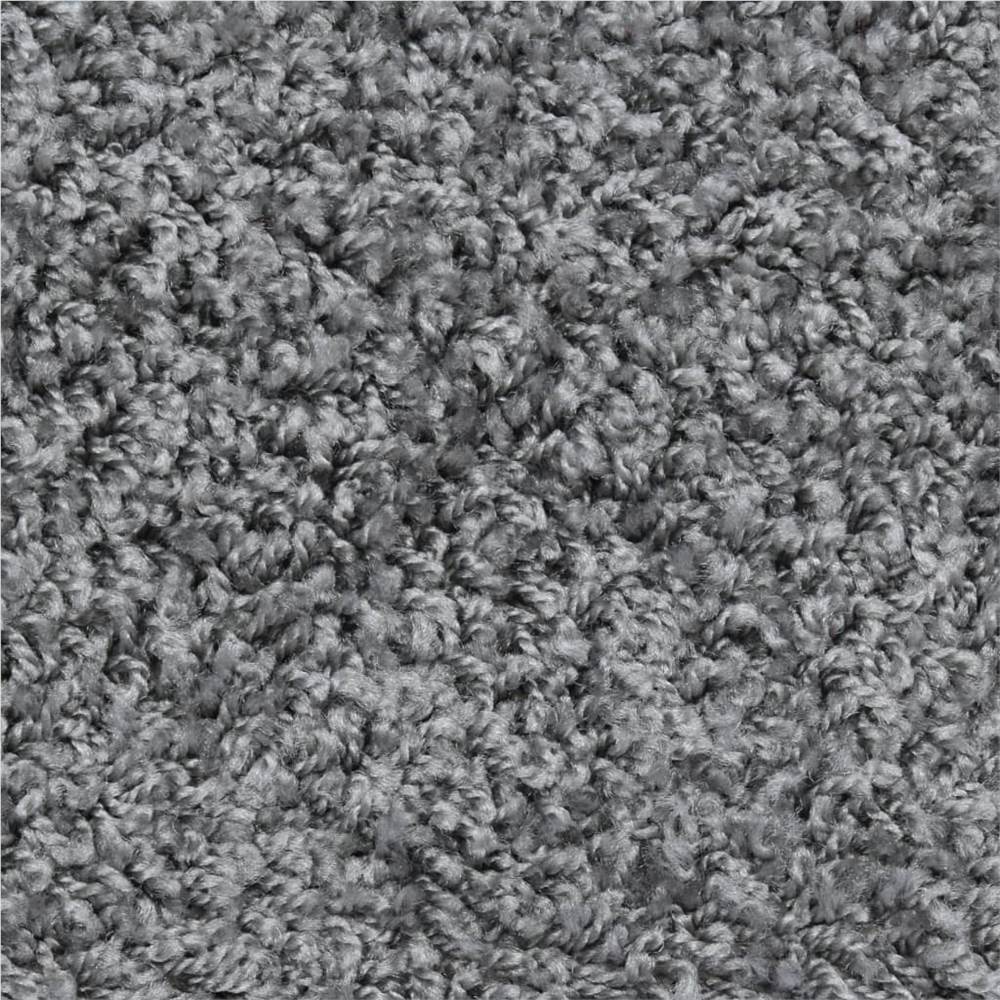 Carpet Stair Treads 15 pcs Grey 56x20 cm