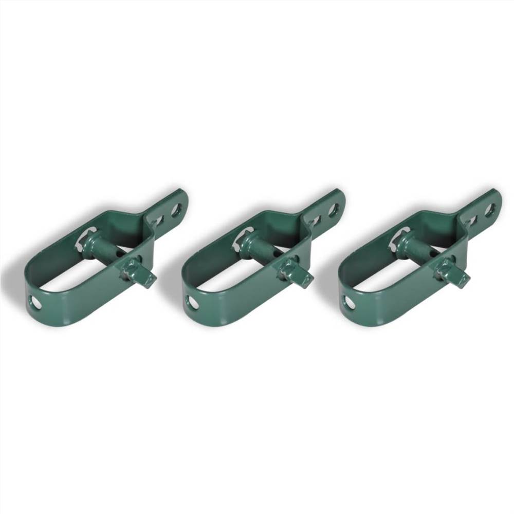 Chain Link Fence with Posts Steel 0,8x15 m Green