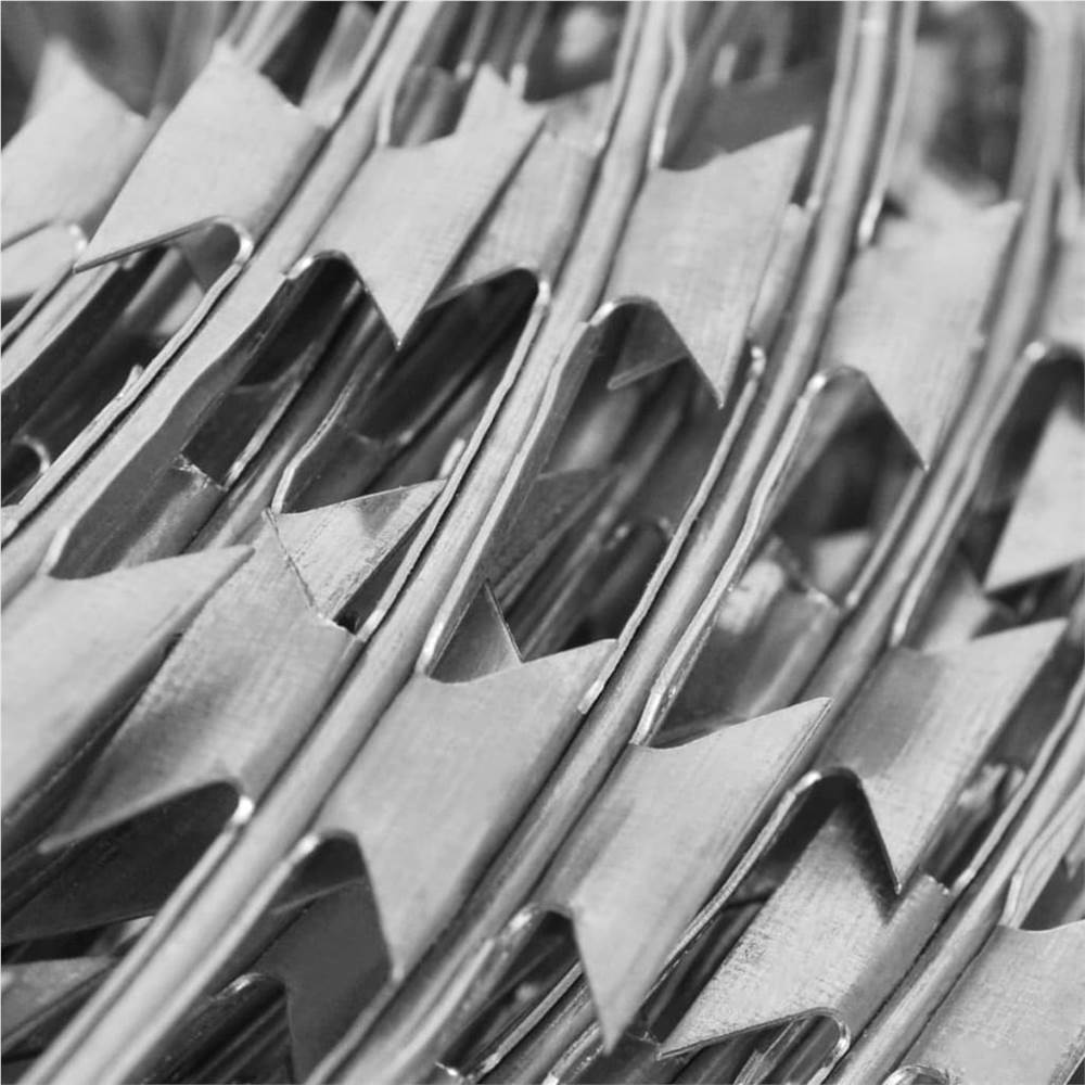 Concertina NATO Razor Wire Galvanised Steel 300 m